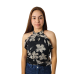 FATO BASICO BLUSA ESTAMPA C/ FLOR 14795 ROXA P