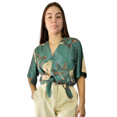 ILICITO BLUSA MICROF.14613 PORCELANA JARDIM SALVIA M